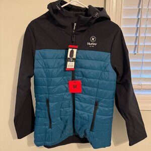 NWT Ladies Hurley Puffer Hooded Jacket